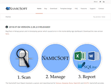 Tablet Screenshot of namicsoft.com